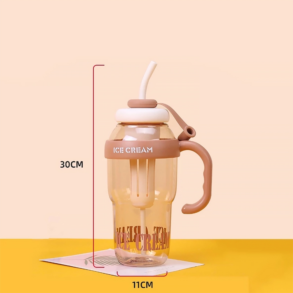 กระบอกน้ำ 1200ml. ขวดน้ำมีหู กระบอกชา ขวดน้ำขนาดใหญ่ รูปที่ 5