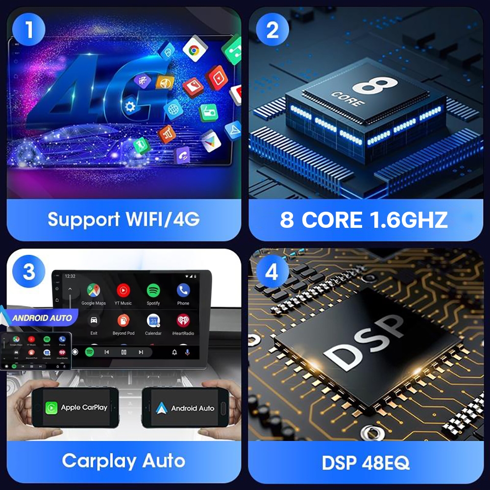 AO จอแอนดรอย 9นิ้ว ใช้สำหรับ ISUZU DMAX 01-11 Android WIFI GPS 360° และ 4G จอQLED แบ่งจอได้ จอแอนดรอยตรงรุ่น - รูปที่ 2