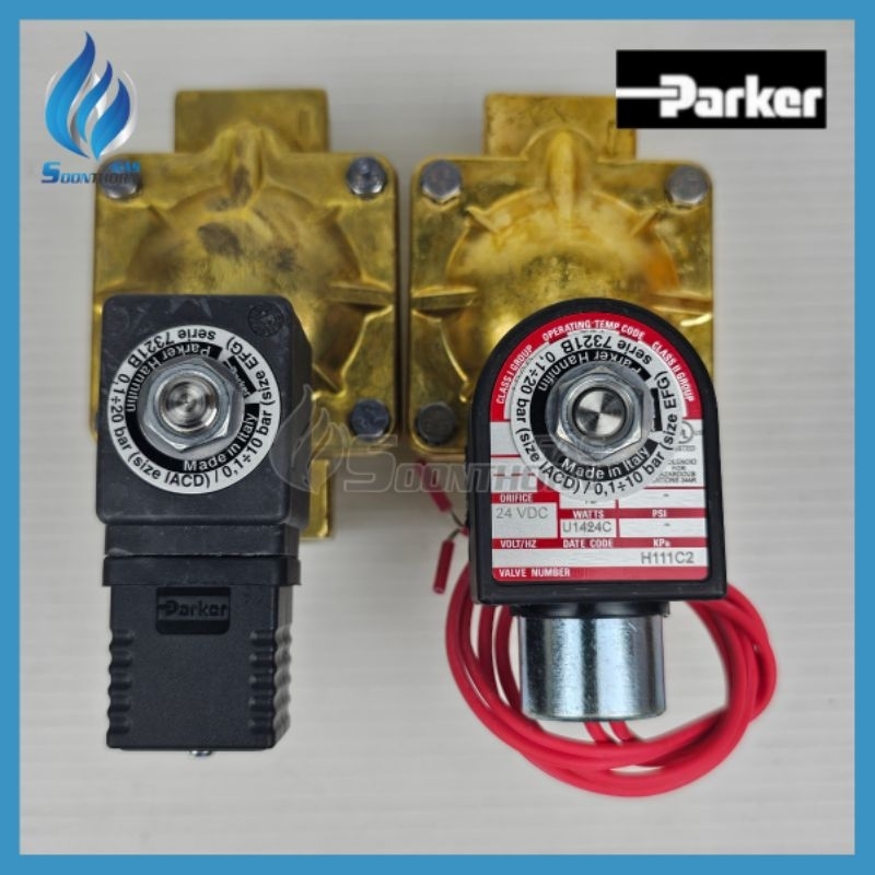 โซลินอยด์วาล์ว Parker Solenoid Valve (AC220V /DC24V) ขนาด 1/2