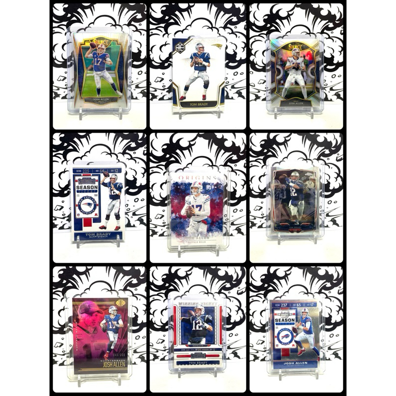 🔥พร้อมส่ง🔥Panini NFL , การ์ด NFL , Topps NFL - Tom Brady , Josh Allen