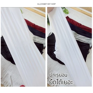 (ไซส์ XL) งานป้าย กางเกงขาสั้นผ้าเรย่อน ขาเว้า สาวอวบ ออกกำลังกาย สายฝอ เนื้อผ้านุ่มเด้งยืดดด ใส่สบาย By A.COSMET