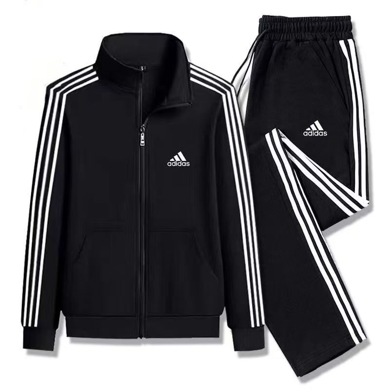 พร้อมส่ง Adidas ชุดวอร์ม เสื้อแจ็กเก็ต กางเกงขายาว ยืดหยุ่น เหมาะกับการวิ่งจ๊อกกิ้ง เล่นกีฬา ยิม สํ