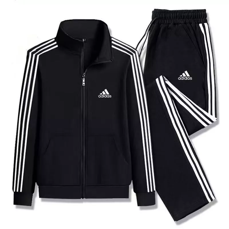 พร้อมส่ง Adidas ชุดวอร์ม เสื้อแจ็กเก็ต กางเกงขายาว ยืดหยุ่น เหมาะกับการวิ่งจ๊อกกิ้ง เล่นกีฬา ยิม สํ