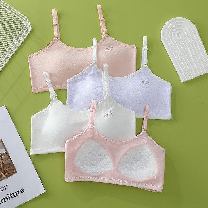 เสื้อในเด็กโต เสื้อในเด็กมัธยม มีตะขอปรับ  3 ระดับ เสื้อในเด็กนักเรียน เสื้อในเด็กวัยรุ่น ฟองน้ำเย็บติด สำหรับอายุ 11-18