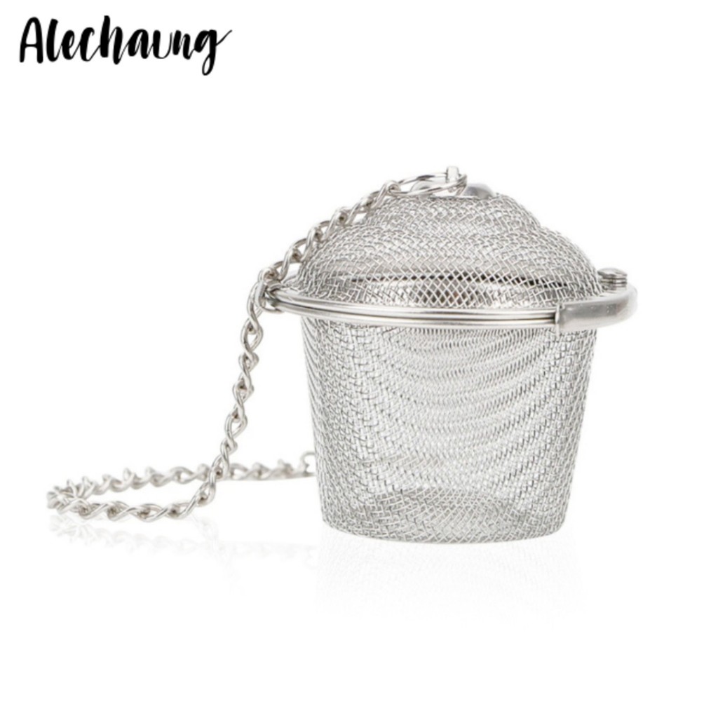 ที่กรองชา ที่กรองชาสเเตนเลส tea filter สแตนเลสแท้ 100% ไม่เป็นสนิม พกพาง่าย ทำความสะอาดง่าย Alechaung coffee