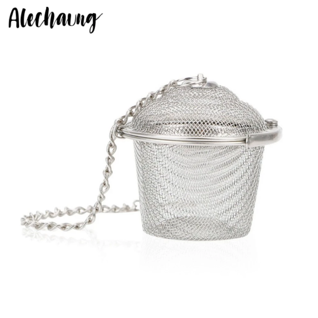 ที่กรองชา ที่กรองชาสเเตนเลส tea filter สแตนเลสแท้ 100% ไม่เป็นสนิม พกพาง่าย ทำความสะอาดง่าย Alechaung coffee