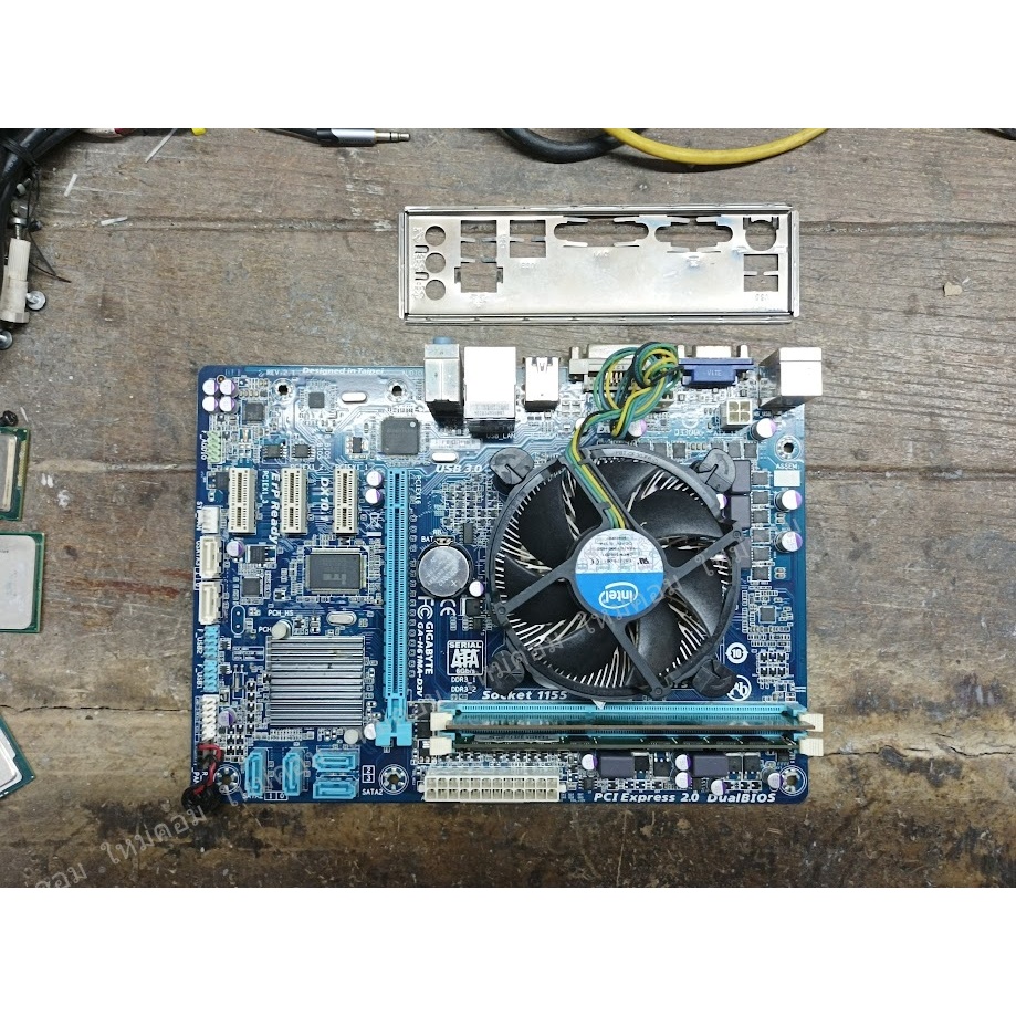 ชุดเมนบอร์ด Intel LGA1155 GIGABYTE + Core i5-3470 3.20-3.60 GHz. + แรม DDR3 4+4 GB ใช้ได้ปกติถูกๆ 😮😲