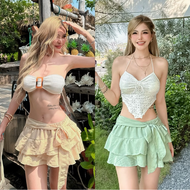 HH741🌺 Fufu Mini Skirt (590.-)