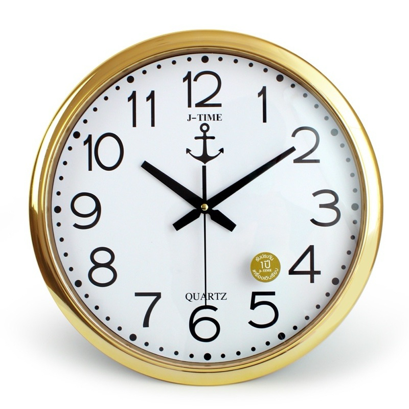 นาฬิกาแขวนผนัง ขนาด 14 นิ้วตัวเรื่อนใหญ่มองเห็นชัด นาฬิกาเรือนใหญ่ สไตล์ยุโรป เดินเงียบ ไม่มีเสียงรบกวน - รูปที่ 2