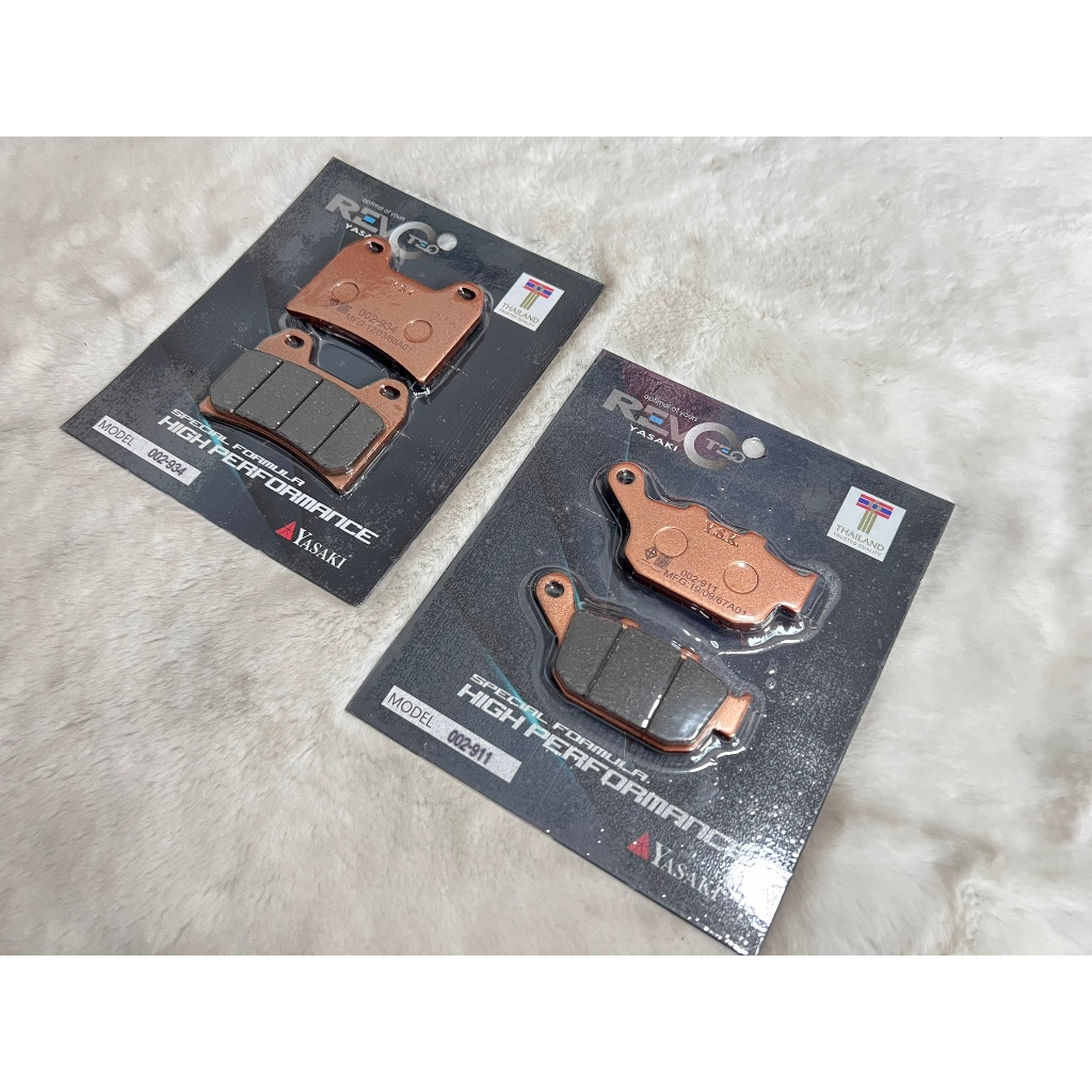 ผ้าเบรค ZONTES 350D/350E 368G หน้า-หลัง ยาซากิเรโวเทค แท้100%
