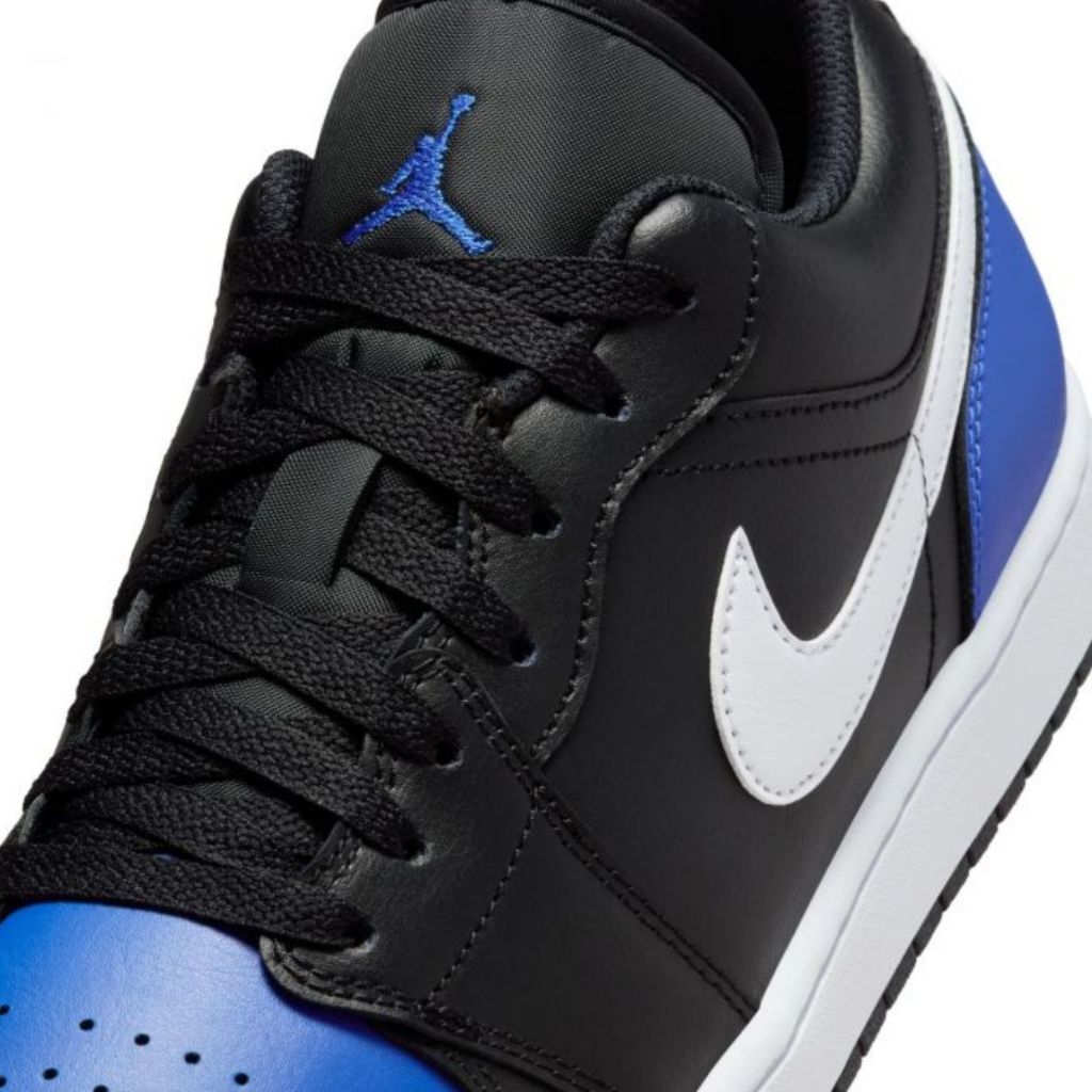 Nike Jordan 1 Low "Black Royal Toe" 553558-042 การันตี ของแท้ 100% รองเท้าลำลอง