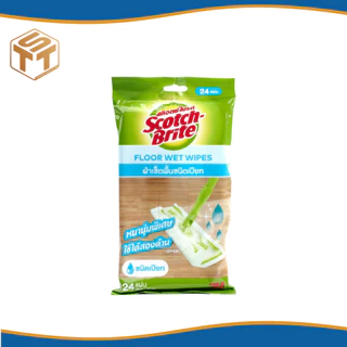 3M ผ้าถูพื้นชนิดเปียก สก๊อตช์-ไบรต์ (24 แผ่น)