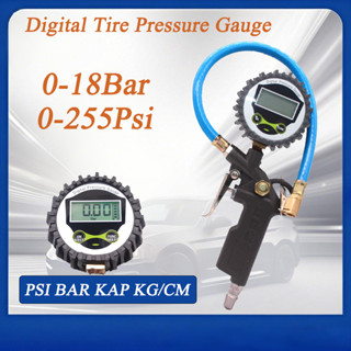 เกจวัดเติมลมยาง ที่วัดลมยาง เครื่องวัดลมยางรถยนต์ดิจิตอล อเน…