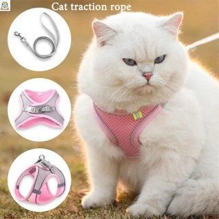Fly-soft สายรัดอกแมวและสุนัข ฟรีสายจูง เสื้อรัดอกแมว ระบายความร้อน dog and cat shirt harness