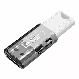 32 GB FLASH DRIVE (แฟลชไดร์ฟ) LEXAR JUMPDRIVE S60 - BLACK (LJDS060032G)