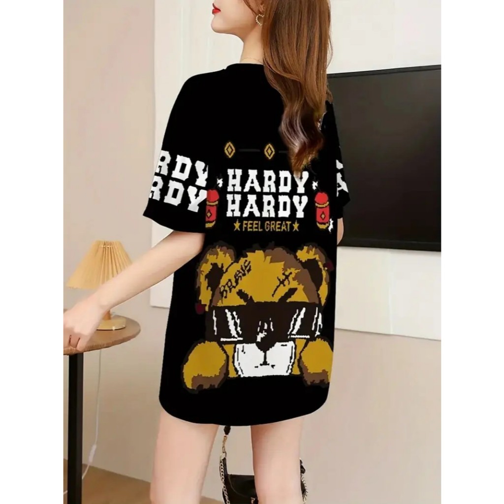 เสื้อยืดแฟชั่นผู้หญิง มีไซส์ S--3XL งานพิมพ์กราฟิกที่ประณีต ใส่สบาย เนื้อผ้าดี สินค้าขายดี #HAN SY S