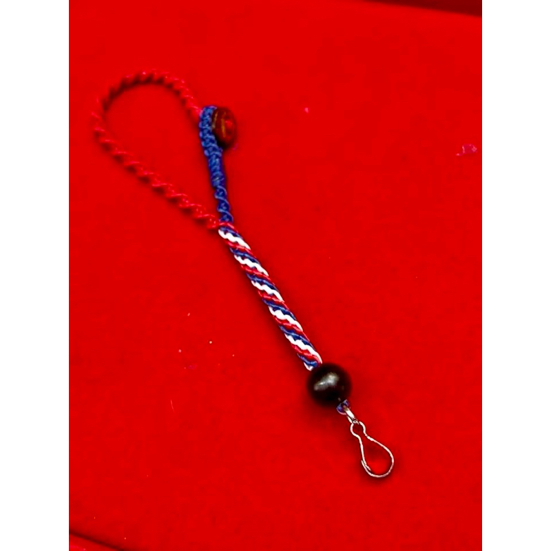 ‼️จัดส่ง 1-3วัน‼️ ลายธงชาติไทย เชือกเทียนสวยๆ เอาไว้แขวนพระหน้ารถ ยาว 15และ 20 เซนติเมตร