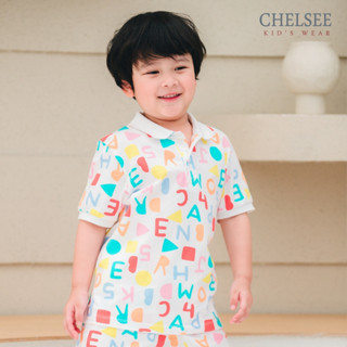 Chelsee เสื้อโปโล แขนสั้น ลาย ABC อายุ 1.5-10 ปี ผ้า 100%Cot…