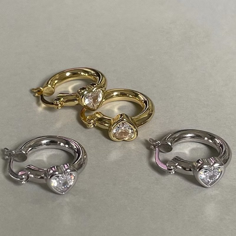 heart hoop - morning.earrings