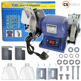 BONCHI มอเตอร์หินเจียร มอเตอร์หินไฟ 5 นิ้ว รุ่น BC-1205 (125 มม.) Bench Grinder แท่นเจียร เครื่องเจียรตั้งโต๊ะ