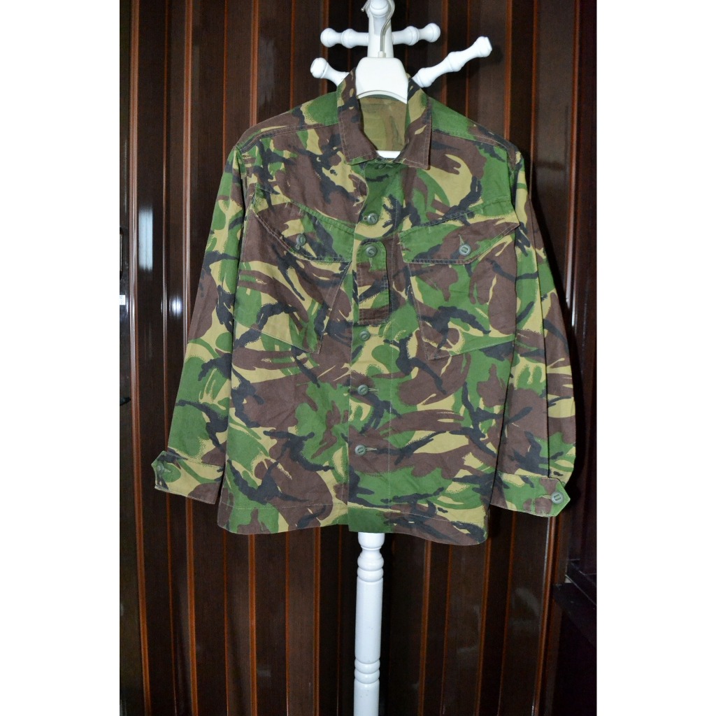 เสื้อเครื่องแบบทหารราบอังกฤษแบบพราง DPM Vintage British Army Camouflage DPM Shirt Large 160/104