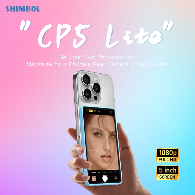 【New Arrival】Shimbol CP5 Lite 5 FHD โทรศัพท์มือถือด้านหลังกล้อง Selfie Monitor หน้าจอ,ระยะทางเกียร์ 