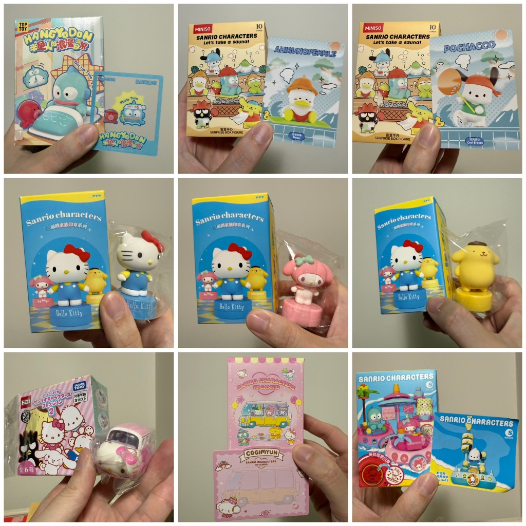 โค้ดแฟชั่นลด30% พร้อมส่งในไทย รวมกล่องสุ่ม Sanrio จากหลายคอล ทำพวงกุญแจห้อยกระเป๋าได้