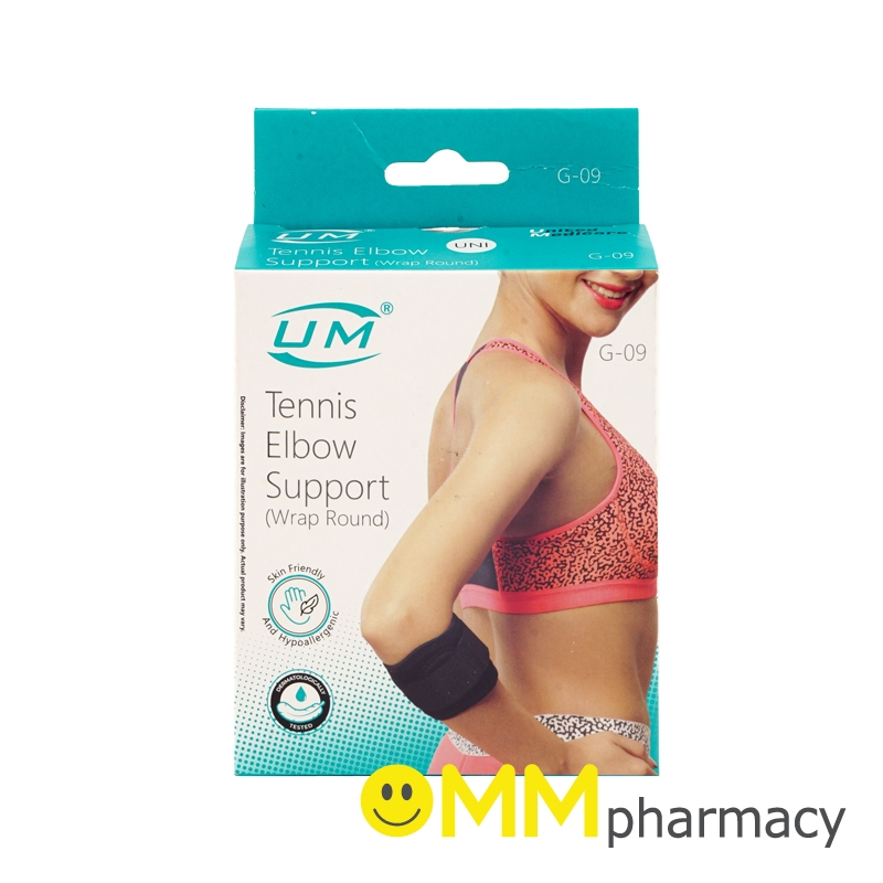 UM TENNIS ELBOW SUPPORT(WRAP ROUND) อุปกรณ์รัดใต้ข้อศอก (UNI)