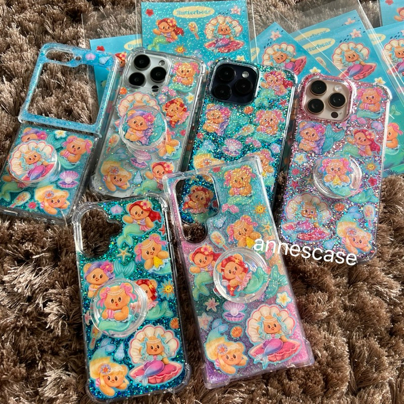 (เหลือน้อย ไม่ผลิตเพิ่ม)เคส Butter Bear ลายใหม่ ลิขสิทธิ์แท้ ธีมเมอเมด เงือกน้อยแสนสวย ต้อนรับ summer ราคา ถูกที่สุด ดีลบีเคเค