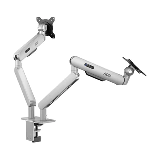 AOC AM420 MONITOR ARM (ขาจับจอมอนิเตอร์) For 17"-34" Monitor (Black/Silver)