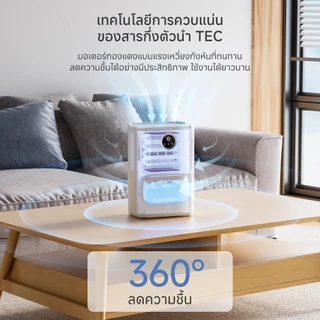 Simplus LiteDryC4 เครื่องลดความชื้น 1L ขนาดกะทัดรัด ใช้ในออฟฟิศ บ้าน ดูดความชื้น เสียงเงียบ ประหยัดพลังงาน CUSH004