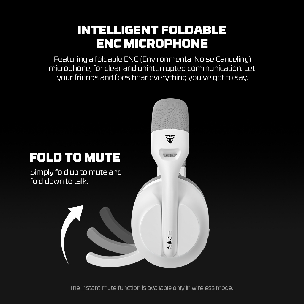 FANTECH หูฟัง หูฟังไร้สาย หูฟังเกมมิ่ง เสียงคมชัด ไมค์ตัดเสียงรบกวน Gaming Headset  รุ่น WHG04