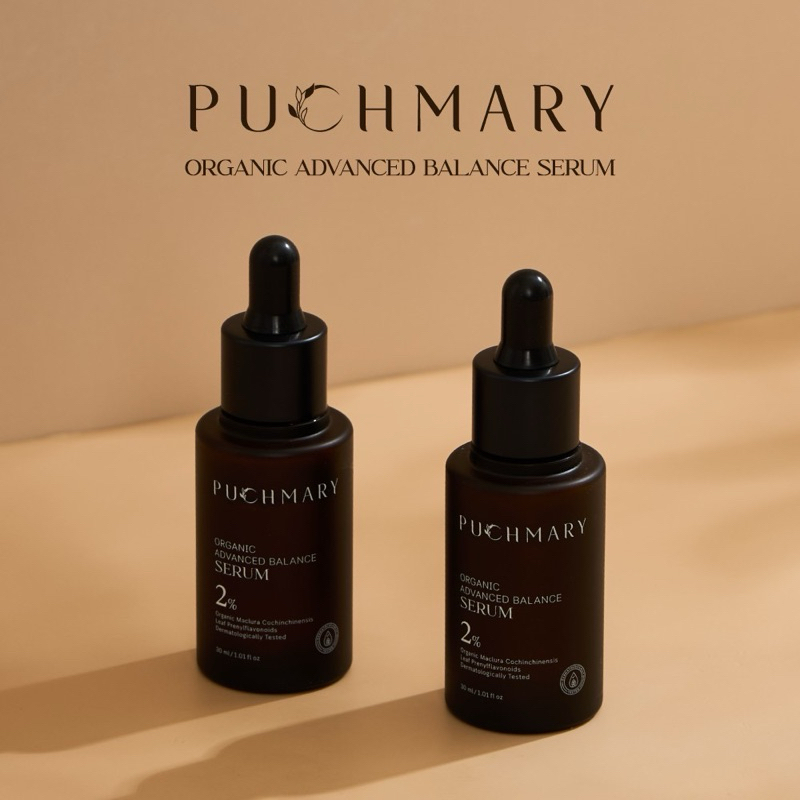 [ แพค 2 ขวด ] PUCHMARY ORGANIC ADVANCED BALANCE SERUM (30 ml. x 2)