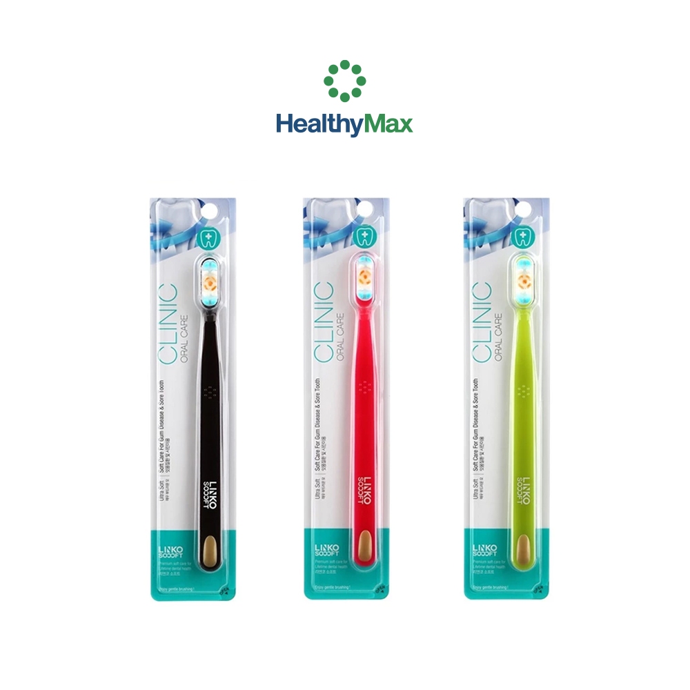 (คละสี) แปรงสีฟัน Linko Soooft รุ่น Clinic Oral Care
