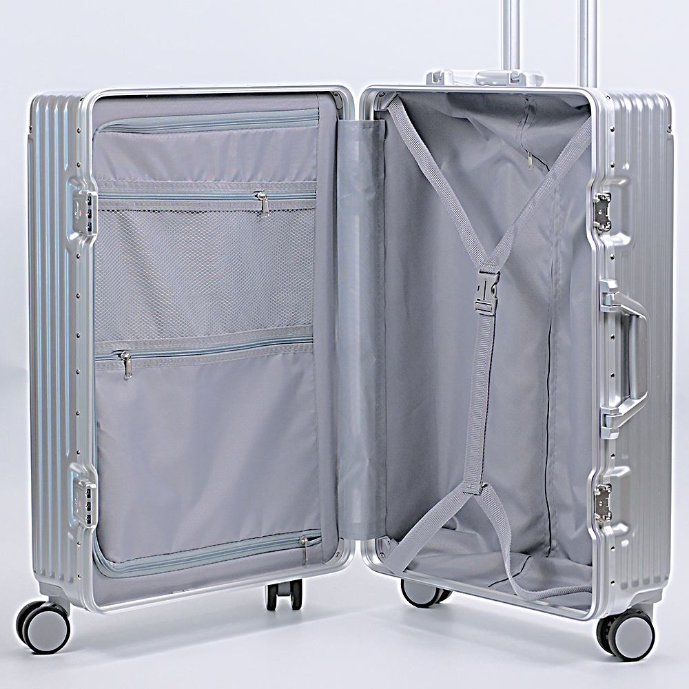 TIKE【รับประกัน 2 ปี】กระเป๋าเดินทางล้อลาก โครงอะลูมิเนียม วัสดุ PC Luggage 20/24/28นิ้ว
