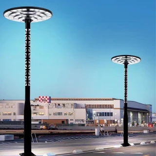 โคมไฟโซลาร์เซลล์ UFO 800000W ขนาด 68 cm แสงสีขาว โคมไฟ 4 ชั้น