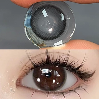 【0.00-6.00】Midroo เลนส์ค่าสายตาสั้น Black Ring ตาโต บิ๊กอาย เลนส์แฟชั่น -14.0mm