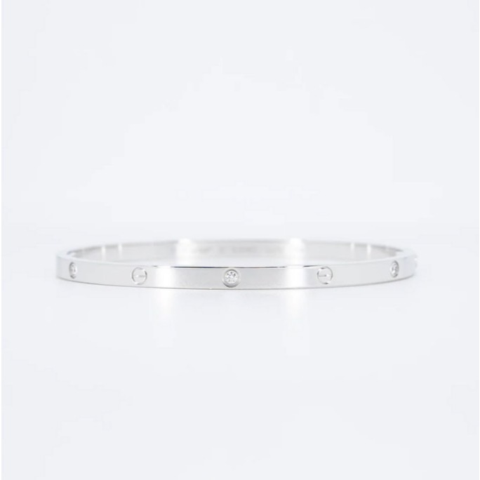 กำไล  เลิฟ รุ่นบางสลับเพชร เกรดสุด1:1 พร้อมกล่องและอุปกรณ์ครบชุด