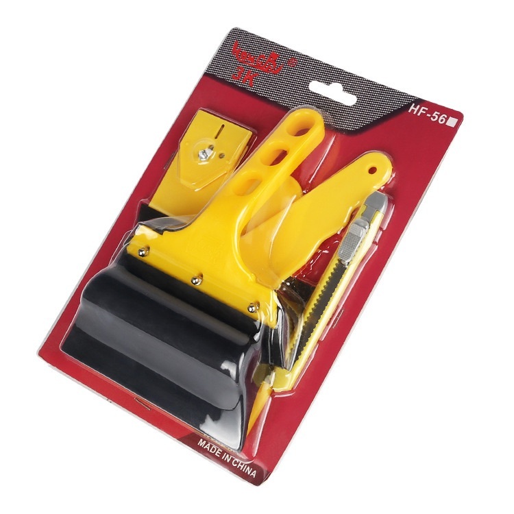 7ชิ้น อุปกรณ์ติดฟิล์มกรองแสง ยางรีดฟิล์ม ที่รีดฟิล์มควบชุด เครืองมือช่างติดฟิล์ม7in1 ยางรีดฟิล์มเป็น