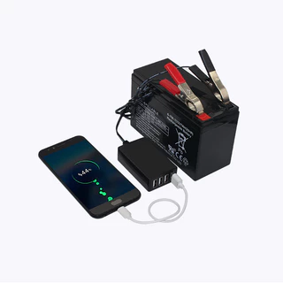 ที่ชาร์จมือถือคีบแบต ชาร์จเร็วไฟแรงๆ3/4USB สําหรับโทรศัพท์มือถือ แท็บเล็ต GPS
