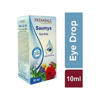 ไม่แสบ น้ำตาเทียม ตาแห้ง ตามองเห็นชัดเจนสมุนไพรไม่ผสมสารกันบูด Patanjali Saumya Eye Drop