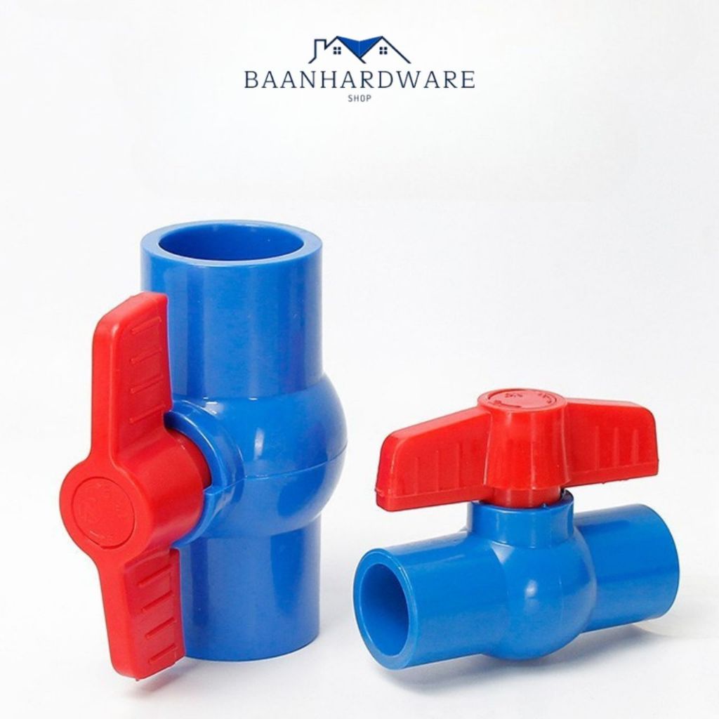 BAANHARDWARE บอลวาล์ว​ PVC-U​ แบบสวม​ ผลิตจากวัตถุดิบที่มีคุณภาพ ทนทานต่อการใช้งาน MA-J-061