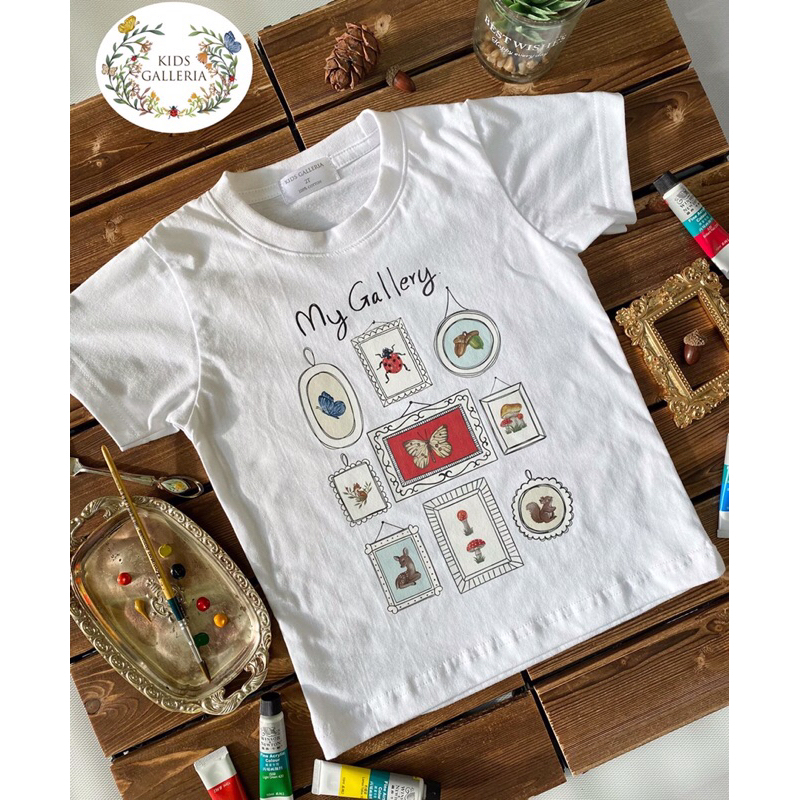 Kids galleria เสื้อยืดเด็กผู้ชายและเด็กผู้หญิง cotton 100%