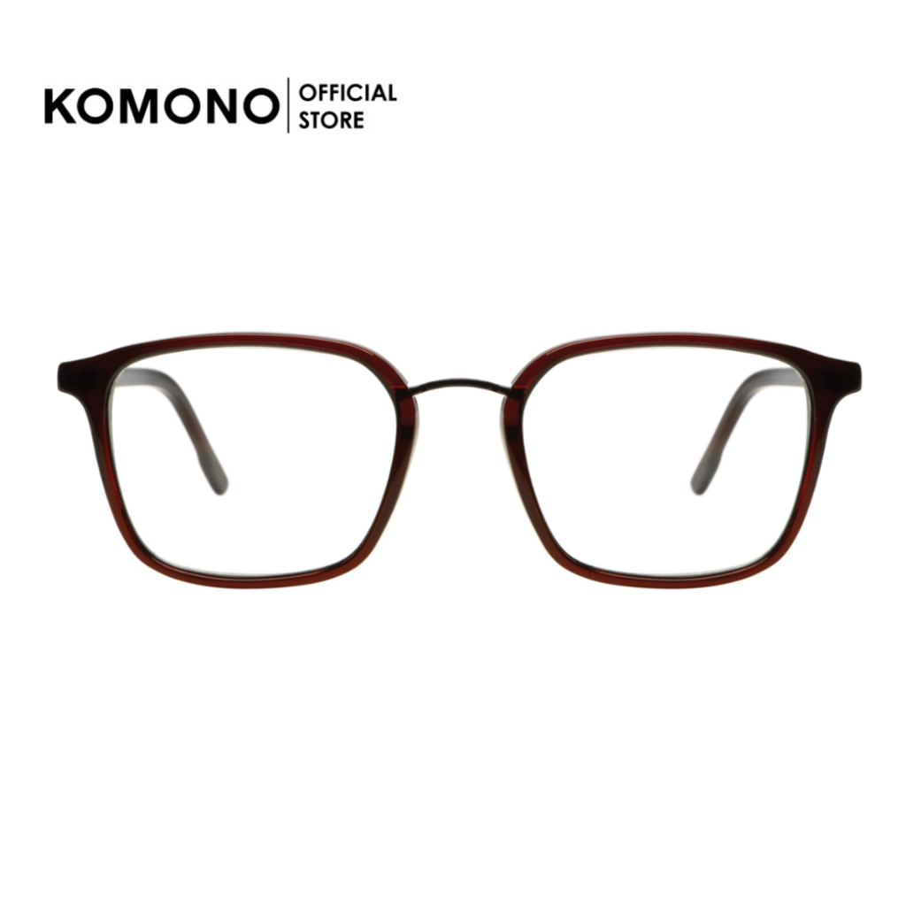 KOMONO Alden Henna Black Nightrider กรอบแว่นตา ทรงสี่เหลี่ยม สีน้ำตาล
