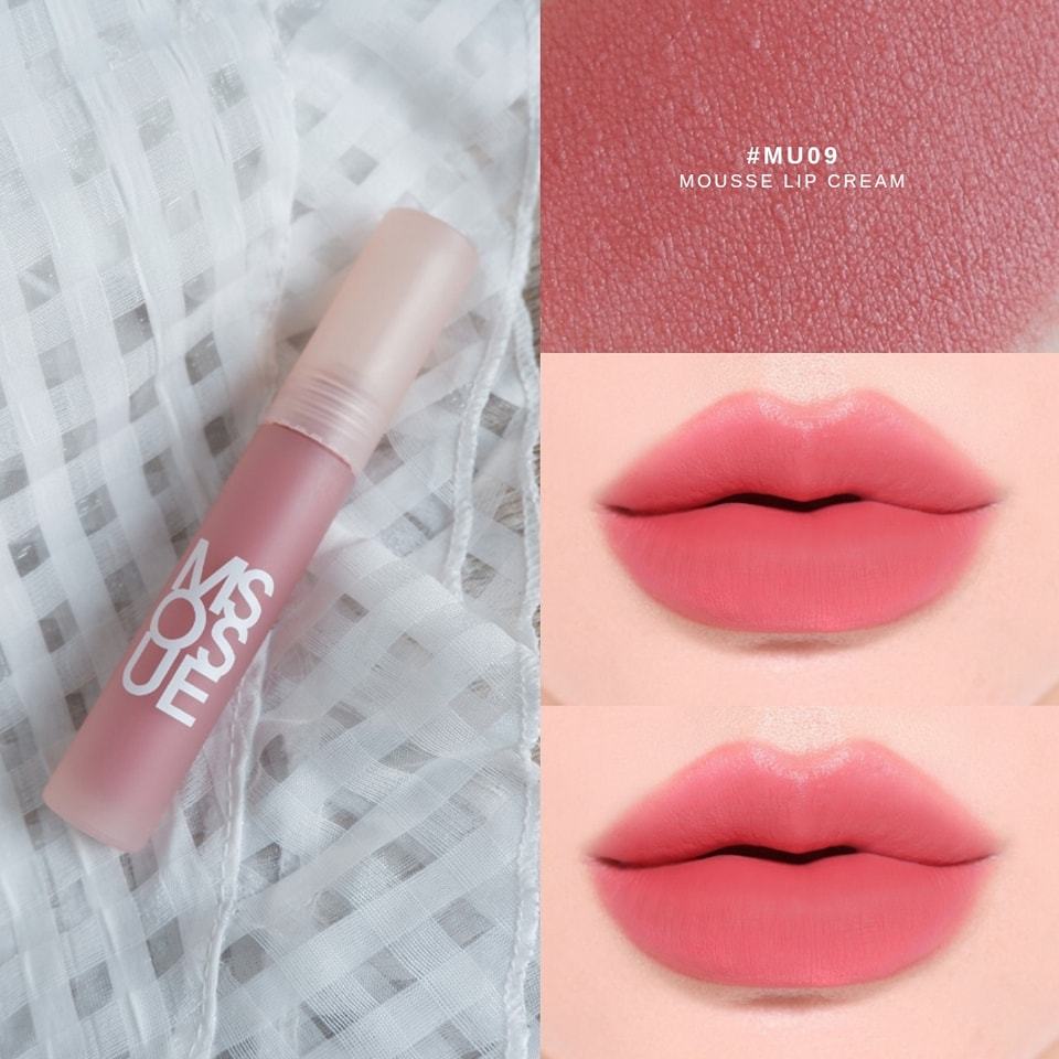 ลิปไมก้าเนื้อมูส MYCA V.2 MOUSSE LIP CREAM กลิ่นหอมเยลลี่ เนื้อบางเบา เม็ดสีชัด กันน้ำ สีสวยบำรุงปาก