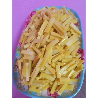 **แบบหั่นเส้น**หน่อไม้หวานหั่นเส้นต้มสุก 500กรัม อร่อย ไม่ขม