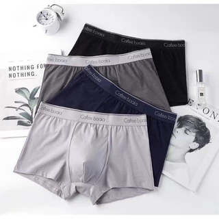 กางเกงในชาย 🔥Cafee boaia🔥ทรงboxer ผ้าcotton เกรดพรีเมี่ยม ผ้าบางเบา นุ่มพิเศษ
