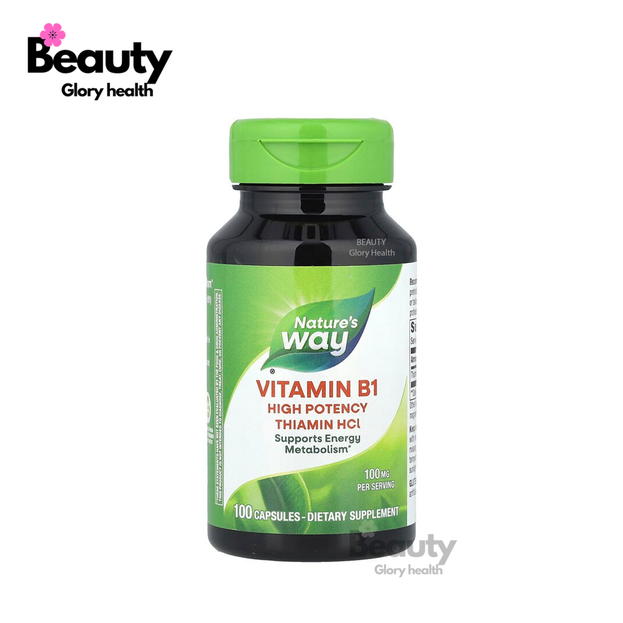 Nature's Way, Vitamin B1, 100 mg, 100 Capsules