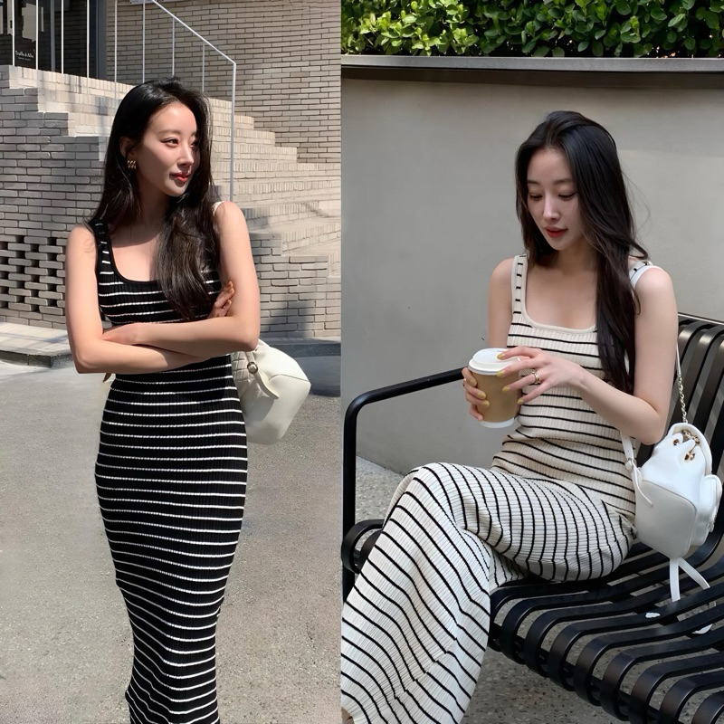LITAS : GOBBY DRESS เดรสยาว เดรสลายทาง