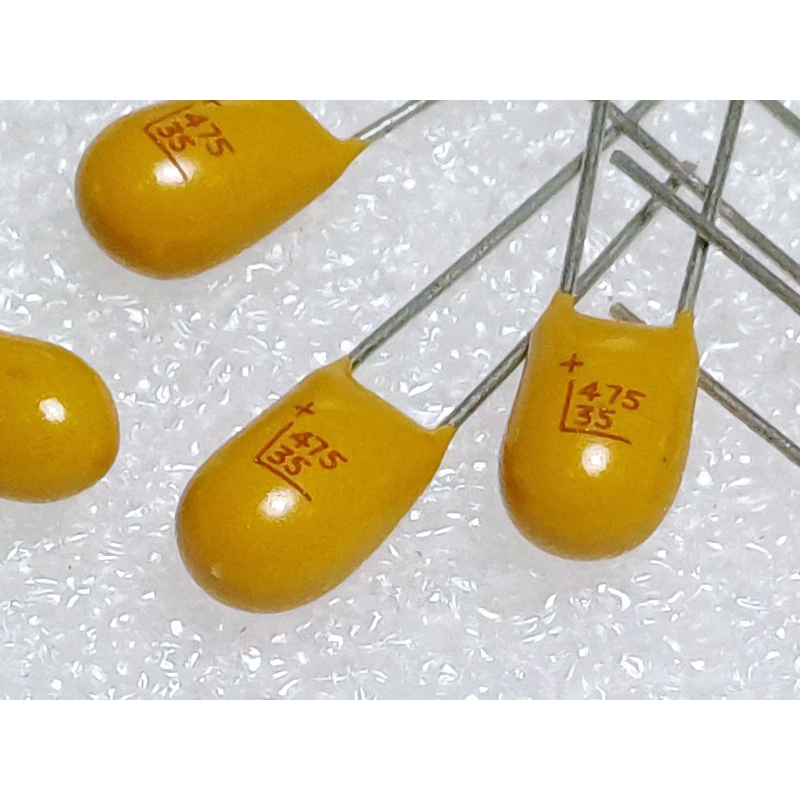 C Tantalum 4.7uf 35v capacitor ตัวเก็บประจุ ชนิด แทนทาลัม คาปาซิเตอร์